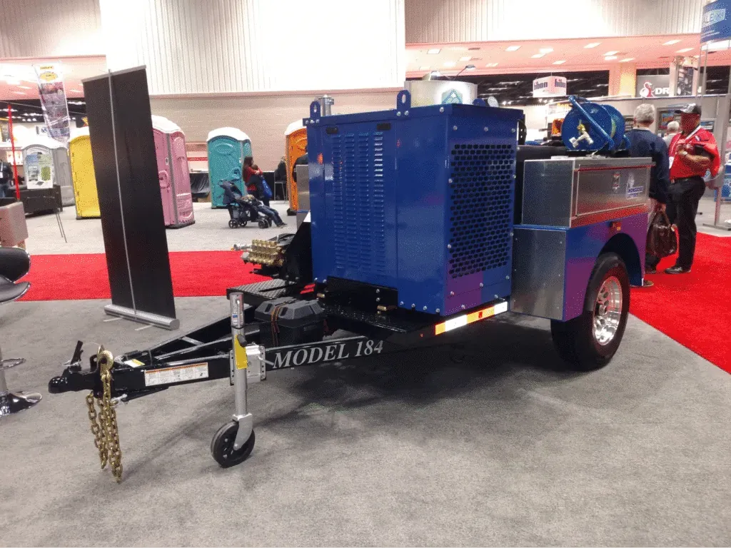 sewer Jetter for sale at a tradeshow