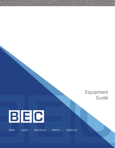 BEC Equipment Guide cover