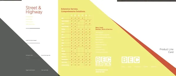 BEC Equipment Line Card cover