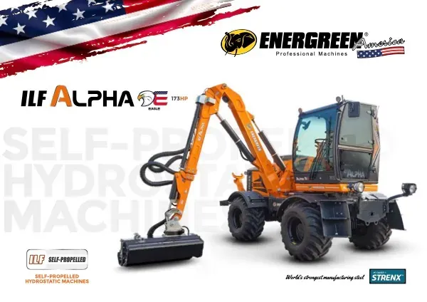 Energreen ILF Alpha-E Boom Mower Tractor cover