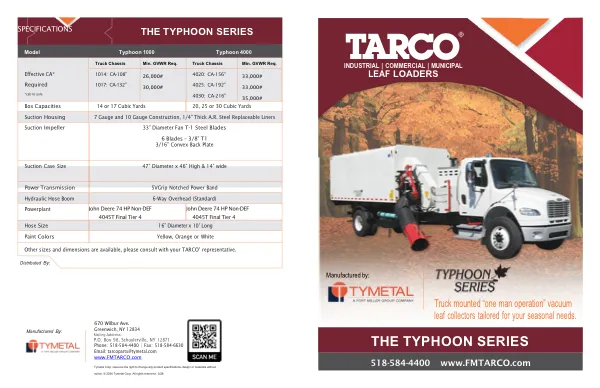 Tarco Typhoon Series Leaf Loader cover