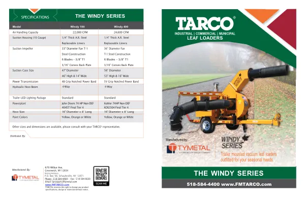 Tarco Windy Series Leaf Loader cover